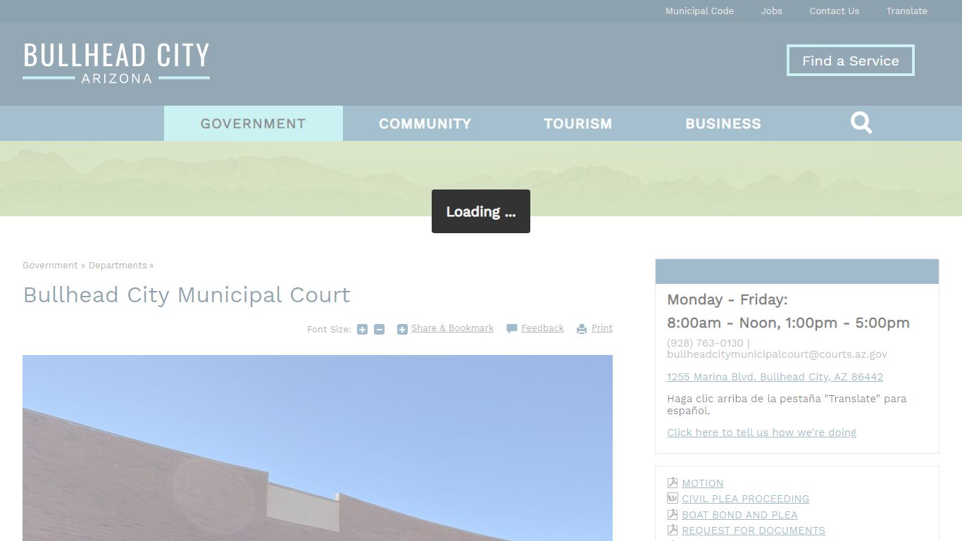 Bullhead City Municipal Court | Bullhead City, AZ